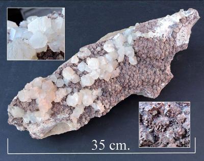 Calcite, Cregiau quarry. Bill Bagley Rocks and Minerals